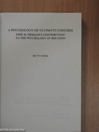 A Psychology of Ultimate Concern