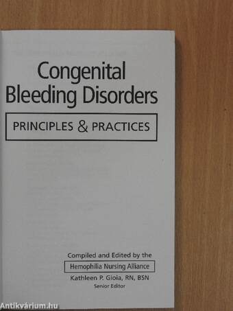 Congenital Bleeding Disorders