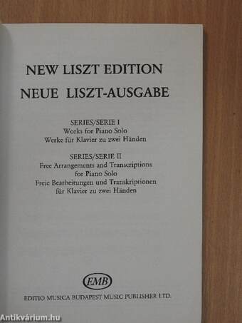 New Liszt Edition/Neue Liszt-Ausgabe I-II.