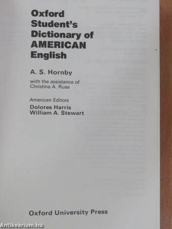 Oxford Student's Dictionary of American English