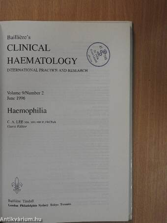 Bailliére's Clinical Haematology June 1996