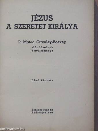 Jézus a szeretet királya