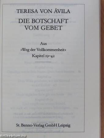 Die botschaft vom Gebet