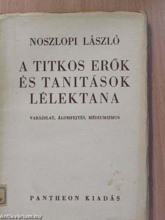 A titkos erők és tanítások lélektana