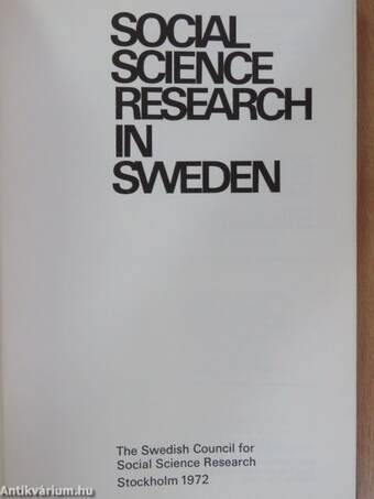 Social Science Research in Sweden