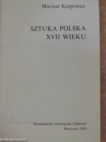 Sztuka Polska XVII Wieku