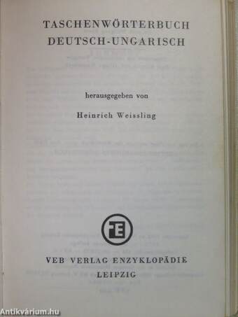 Taschenwörterbuch Deutsch-Ungarisch