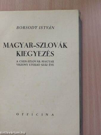 Magyar-szlovák kiegyezés