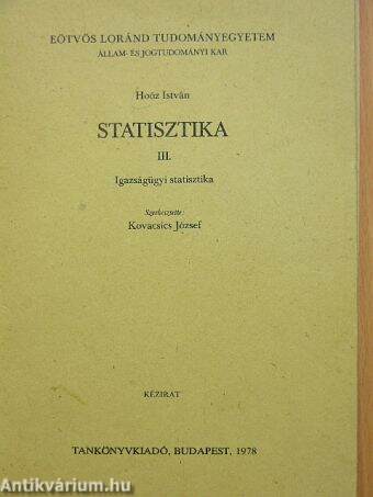 Statisztika III.