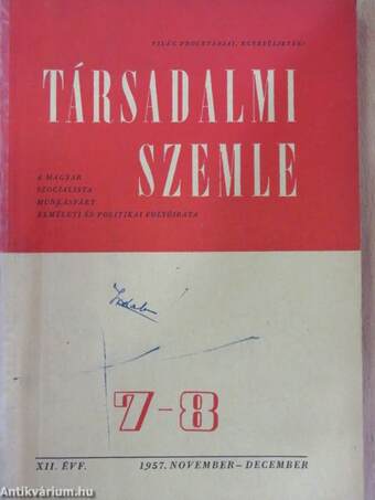 Társadalmi Szemle 1957. november-december