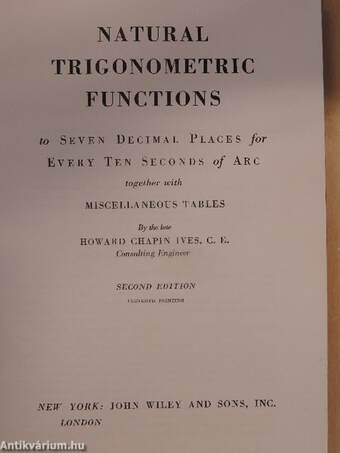 Natural Trigonometric Functions