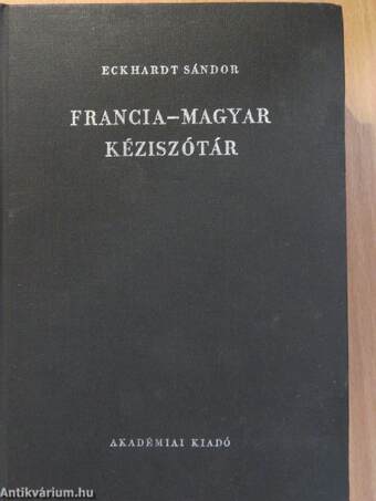 Francia-magyar kéziszótár 