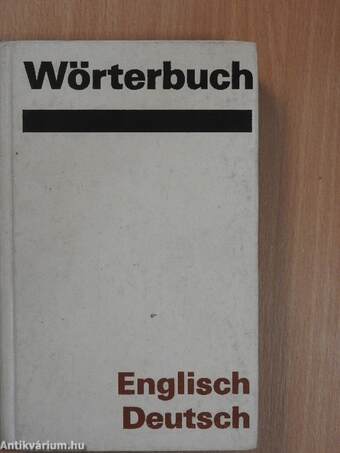 Wörterbuch Englisch-Deutsch