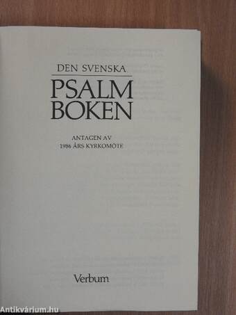 Psalm Boken