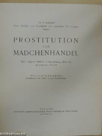 Prostitution und Mädchenhandel