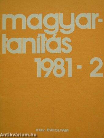 Magyartanítás 1981/2.