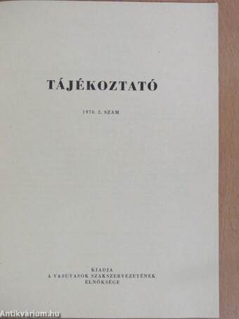 Tájékoztató 1970/2.