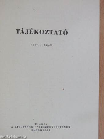 Tájékoztató 1967/1.