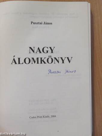 Nagy álomkönyv IV. (aláírt példány)