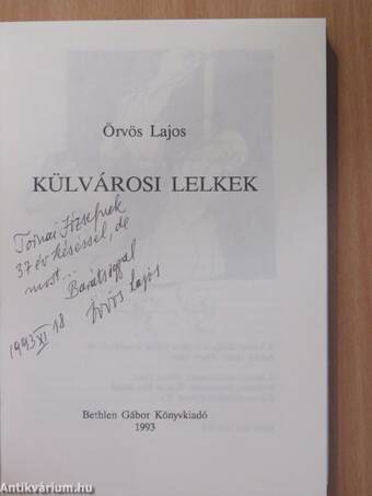 Külvárosi lelkek (dedikált példány)