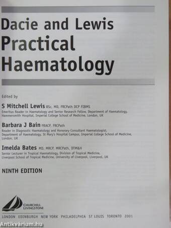 Dacie and Lewis Practical Haematology