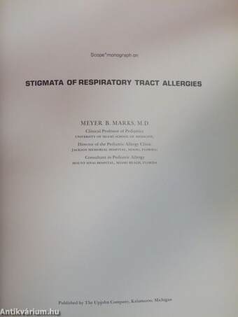 Stigmata of respiratory tract allergies