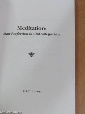 Meditation: Man-Perfection in God-Satisfaction