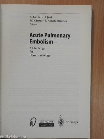 Acute Pulmonary Embolism