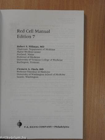 Red Cell Manual