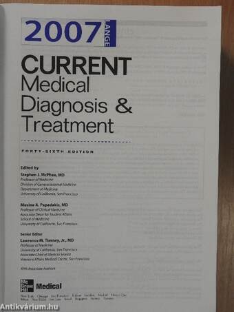 2007 Current Medical Diagnosis & Treatment