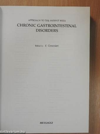 Approach to the Patient with Chronic Gastrointestinal Disorders