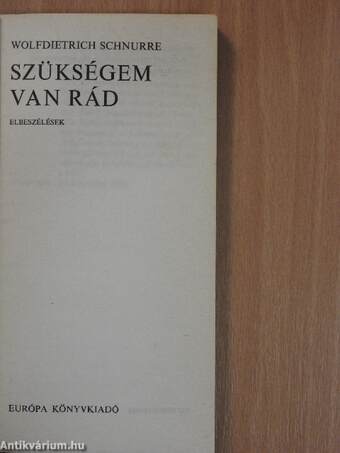 Szükségem van rád