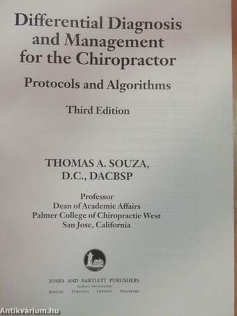 Differential Diagnosis and Management for the Chiropractor