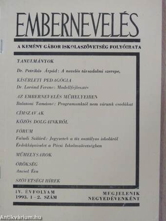 Embernevelés 1993/1-4.