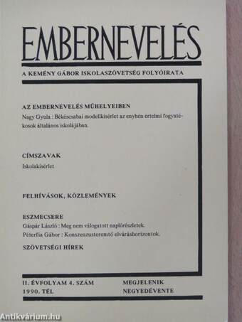 Embernevelés 1990/1-4. + Melléklet