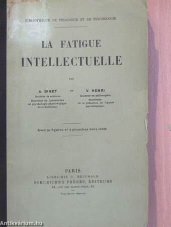 La fatigue intellectuelle