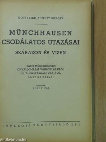 Münchhausen csodálatos utazásai szárazon és vizen