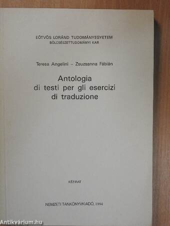 Antologia di testi per gli esercizi di traduzione