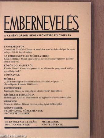 Embernevelés 1991/1-4. + Melléklet