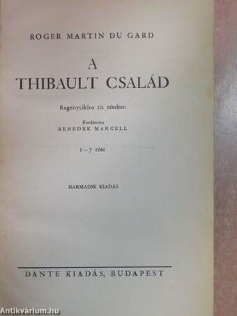 A Thibault család I-II.