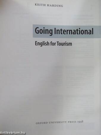 Going International - English for Tourism