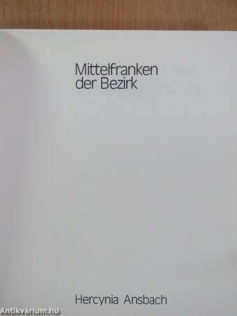 Mittelfranken der Bezirk