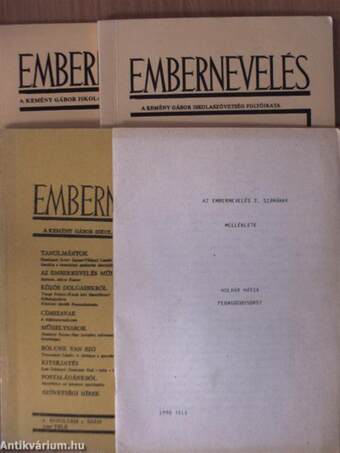 Embernevelés 1990/1-4. + Melléklet