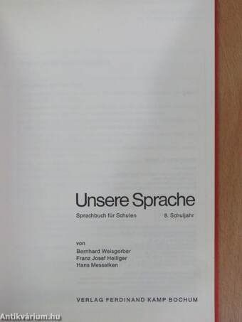 Unsere Sprache 8. Schuljahr