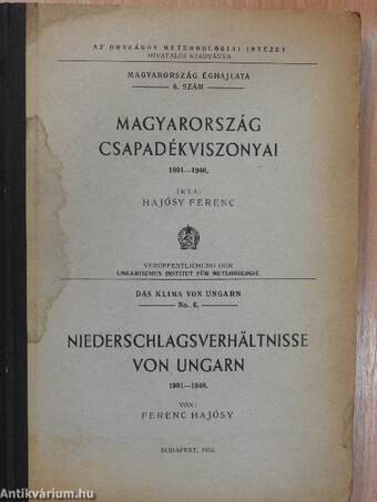 Magyarország csapadékviszonyai 1901-1940.