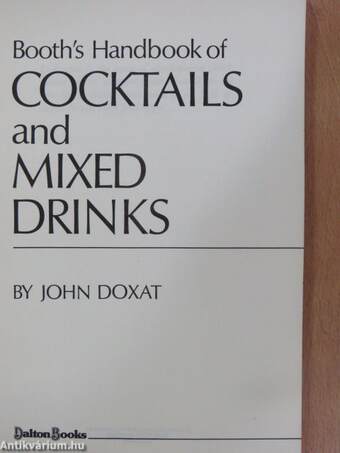 Booth's Handbook of Cocktails and Mixed Drinks