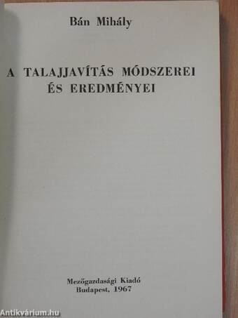 A talajjavítás módszerei és eredményei