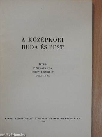 A középkori Buda és Pest