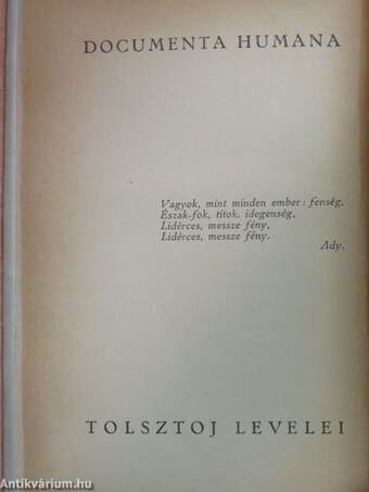 L. Ny. Tolsztoj levelei