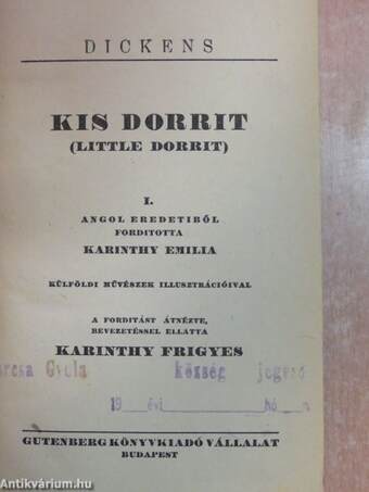 Kis Dorrit I-IV.